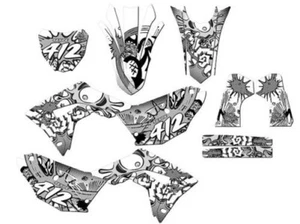 2019-2021 CRF 250 RX ZANY White Senge Graphics Kit Compatible with Honda - Picture 1 of 10