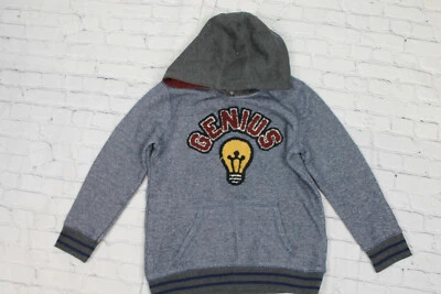 Sudadera con Capucha Epic Threads Boys Gris/Negro Estampado Genio Mezcla de Algodón Talla 7 Foto 1 de 4
