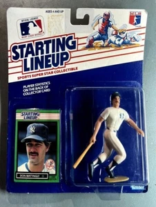 1989 KENNER STARTING LINEUP DON MATTINGLY NEW YORK YANKEES with COLLECTOR CARD* - Picture 1 of 4
