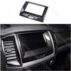 Carbon Fiber Color Inner Center Navigation frame Cover for Ford Ranger 2015-2020 - Picture 1 of 4