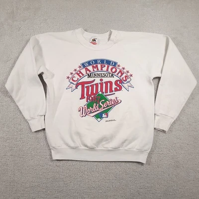 Vintage Minnesota Twins Sweater Mens Large MLB Baseball World Series 1987 80s - Image 1 of 4