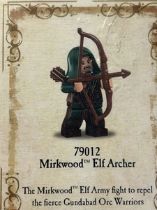 LEGO Hobbit Lord Of The Rings Mirkwood Elf Archer Minifigure 2013 79012 lor078 - Picture 1 of 6