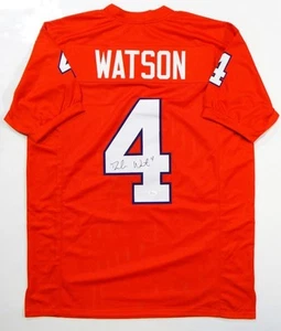 Camiseta Deshaun Watson Autografiada Naranja Estilo Universitario - JSA W Autenticada *4 - Imagen 1 de 8