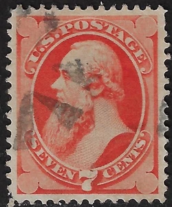 US Scott 149 used, CV $85, no grill, 7c Vermillion F-VF (a7755b - Picture 1 of 3