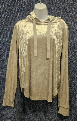 Sudadera con capucha Betsey Johnson Performance para mujer talla grande, plateada, suave, brillante Foto 1 de 4