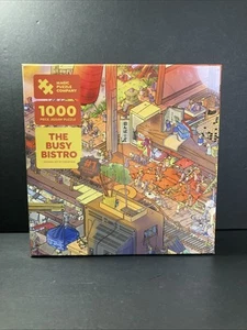 Magic Puzzle Company Puzzle 1000 Pezzi The Busy Bistrot Nuovo Sigillato in Fabbrica - Foto 1 di 11