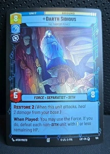 Star Wars Unlimited Darth Sidious #541 Foil Legends Of The Force - Picture 1 of 1