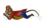 Vintage Germany Tin Toy Lehmann Tom Climbing Monkey Mechanical Litho Collecti"2
