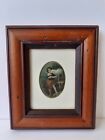 Antique (Reframed) Miniature Needlepoint Icon After Murillo -16x13cm