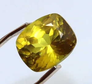 Certificado 9,05 quilates Zafiro Amarillo Ceilán Natural Raro Suelto Cojín Corte Gemas - Imagen 1 de 6