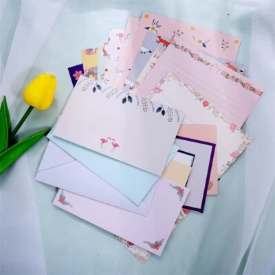 6Pcs Letter Paper 3Pcs Envelopes for Writing Letters Wedding Invitations 10 Type - Image 1 of 4