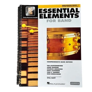 Essential Elements 2000 Plus Percussion Book 1 with Online Audio Hal Leonard - Picture 1 of 5