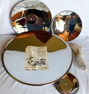 Vintage Mid-Century Kromex Chrome Single Tier Tidbit Serving Tray / Dish in box - Picture 1 of 4