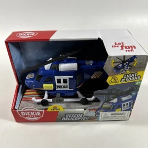 **RARE* Dickie Toys Rescue Helicopter w/ Light & Sound Pump to Spin Prop **RARE - Picture 1 of 15