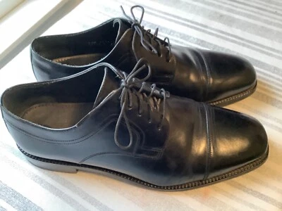 Cole Haan Mens Size 10.5M Black #C04713 Black Wingtip Oxford Shoes (Barely Worn) - Image 1 of 4