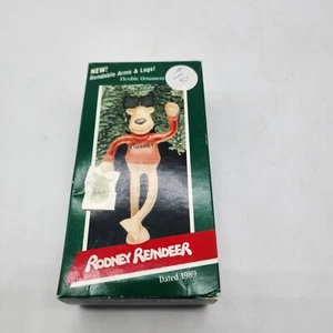 Hallmark 1989 Rodney Rentier Andenken Ornament Weihnachten QX4072 - Bild 1 von 3