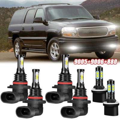Kit de faros antiniebla altos/bajos LED para GMC Yukon XL 1500 2500 2000-2006 Foto 1 de 4