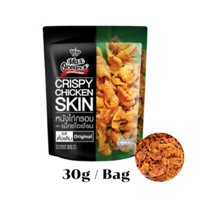 Crispy Fried Chicken Skin Snack Max Oceans Original Flavor Camping Party 30g