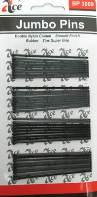 Choose Quantity-- 2.75 " JUMBO BOBBY PINS  STYLING  COATED RUBBER TIPS-BP3009 - Image 1 of 2
