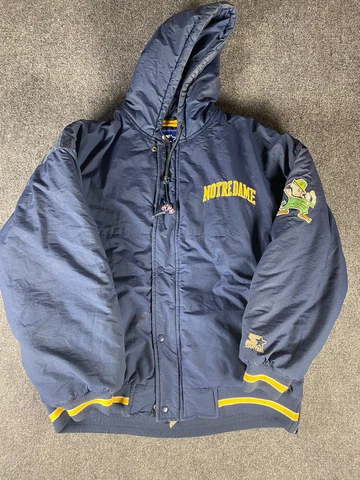 Vintage 90’s Mens LG Starter Notre Dame Jacket Cover