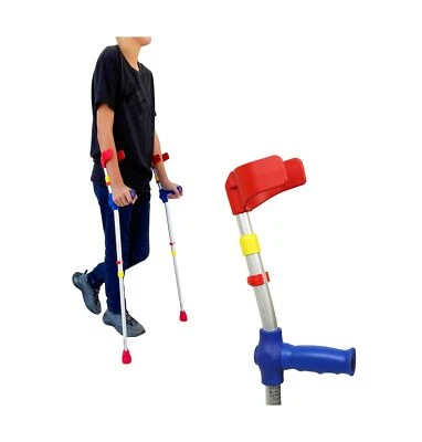 Pepe - Muletas de antebrazo para niños (x2 unidades), muletas para niños, muletas de colores,... Foto 1 de 4