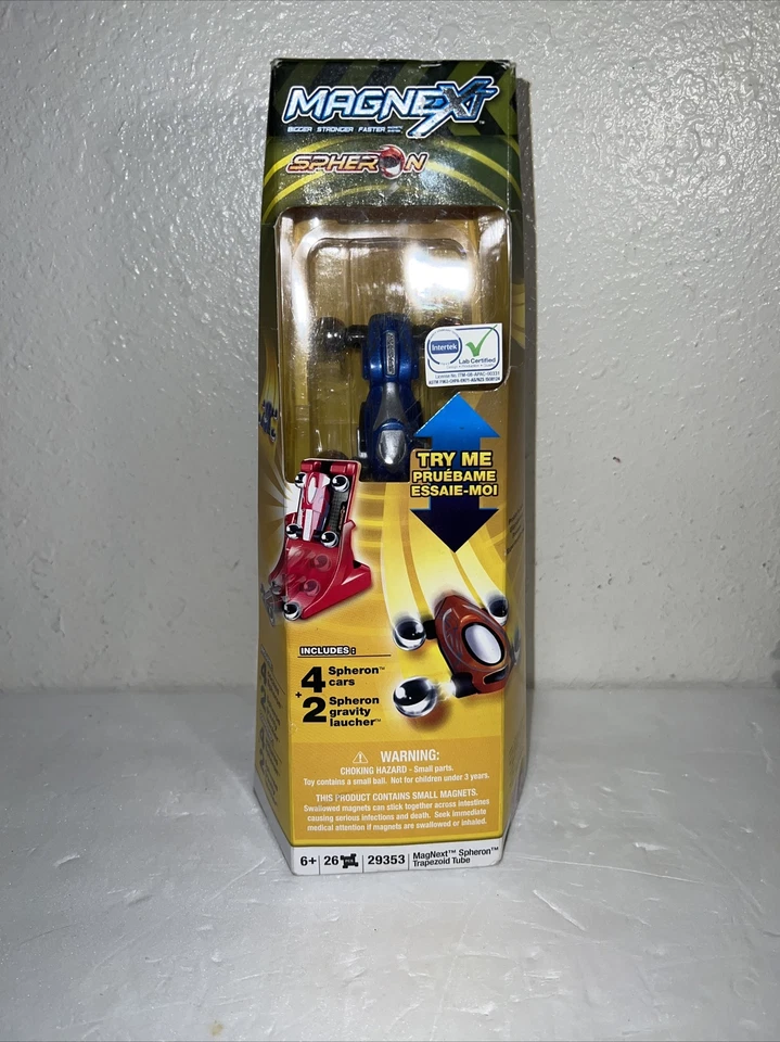 NEW MAGNEXT Spheron Magnetic 4 Cars 2 Gravity Launchers Racing Race Error Box ?? - Image 1 of 4