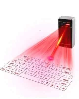 Hangang virtual keyboard wireless black PC tablet laptop laser projection... - Image 1 of 4