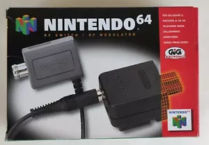 RF SWITCH RF MODULATOR GIG NINTENDO 64 N64 COLLEGARE A TV SENZA PRESA SCART - Bild 1 von 7