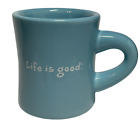 Life Is Good Smile Mug Ceramic Blue Coffee Mug Good Home By Life Is Good 8 oz
