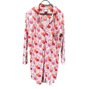 B Soft Floral Langarm Bambus Viskose Baumwollmischung Blumen Nachthemd S/M - Bild 1 von 4