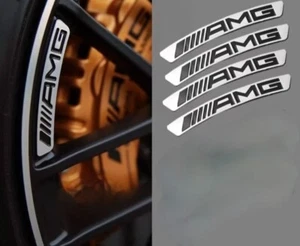 4X Autocollant Stickers Jante Pour Mercedes W204 W205 W211 Amg W212 W213 W203 - Imagen 1 de 2
