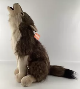 Wild Republic Howling Wolf 25" Realistic Jumbo Large Plush Stuffed Animal w TAGS - Picture 1 of 20
