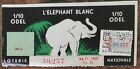 Billet de loterie nationale 1957 34e tr Gr4 L'Éléphant Blanc - La Gardeuse d'oie