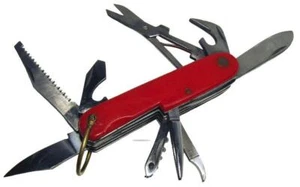 Japan Swiss-Style Army Knife 10-Layer Folding Pocket Mid Century 1960s - Picture 1 of 16