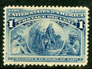 USA 1893 Columbian 1¢ Scott # 230 MNH Z498 - Picture 1 of 6