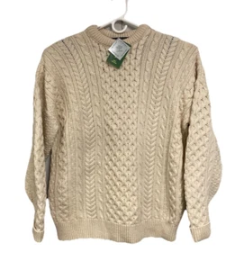 Callan Country Collection Merino Wool Heavy Knit Fishermans Sweater Size XL NWT - Picture 1 of 9