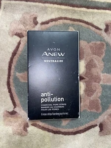 Avon Lot Of 2 Anew Anti Pollution Charcoal Pore Strips - Foto 1 di 3