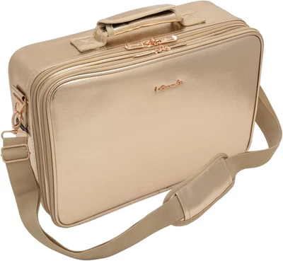 LEO50821 Portatrucco Valigetta Porta Trucchi per Il Trucco Professionale Borsa P - Immagine 1 di 4