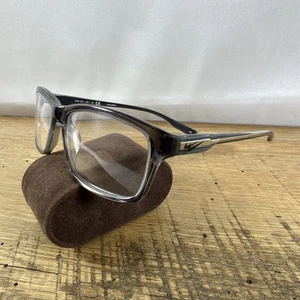 NIKE 7231 065 Gray/Silver Rectangular Full Rim Eyeglasses 53-16 140 FRAMES ONLY! - Picture 1 of 6