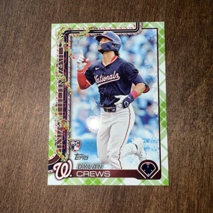 2025 Topps Holiday Dylan Crews Green Plaid Advent Calendar Nationals SP - Picture 1 of 2