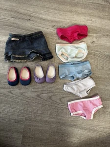 American Girl Puppenpaket Jeansrock, Schuhe & Unterwäsche Kleidung - Bild 1 von 3