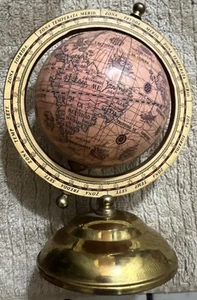 Old World Replica Small Desk Globe Italian Language Weighted Tartaria Globe 🌏 - Picture 1 of 19