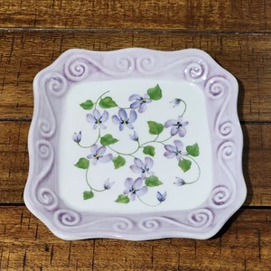 Piatto portagioie Andres By Sadek con fiori di lavanda sulla vite - Foto 1 di 8
