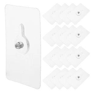 20pcs Picture Hanging Hooks: Adhesive Wall Hooks Heavy Duty 5x8cm - Non-Trace - Picture 1 of 12