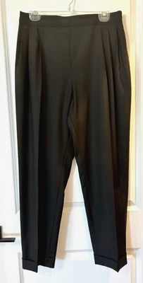 McQ ALEXANDER MCQUEEN PLISADO CINTURA ALTA FINO 100% LANA NEGRO TOBILLO-IT42 Foto 1 de 4