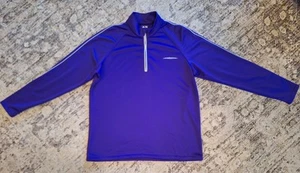 Adidas Golf Adizero 1/4 Zip Pullover Royal Lila Herren Large - Bild 1 von 12