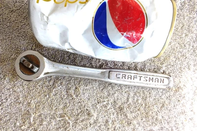 VINTAGE CRAFTSMAN USA 3/8" DRIVE RATCHET HAS THUMB WHEEL & QUICK RELEASE USA - Image 1 of 3