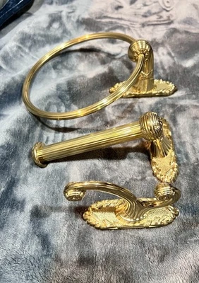 Alno single column paper towel holder/towel ring/yukata hook three-piece set - Image 1 of 4