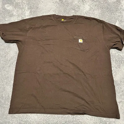 Carhartt Shirt Mens 3XL Brown Pocket Tee Short Sleeve  - Image 1 of 4