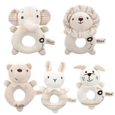 Plush Soft Rattles Toy Newborn Baby Shaker Toy Cartoon Stuffed Animal Handbells